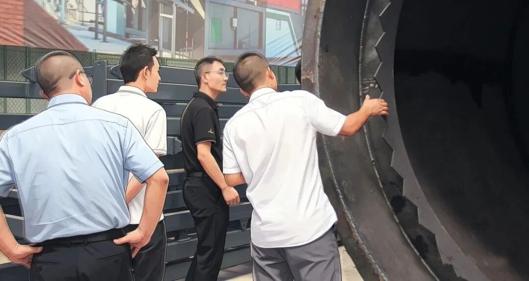 客户现场观察耐磨装置
